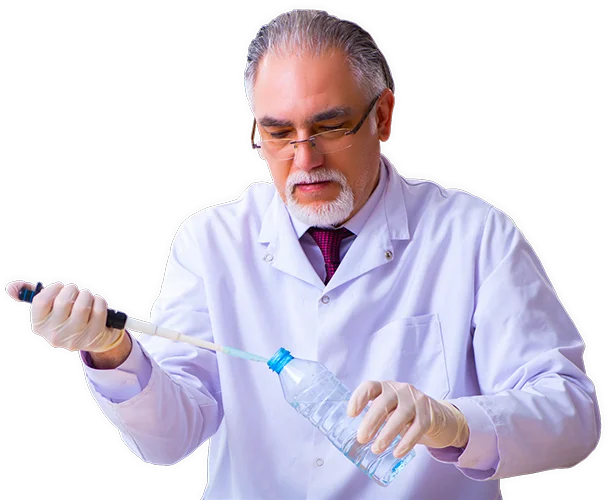 water testing scientist